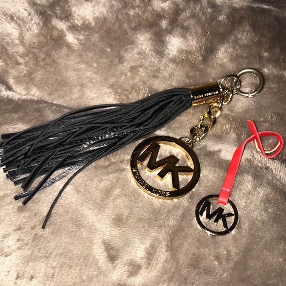 Michael Kors Accessories - Michael Kors Large Leather Tassle Bag Charm